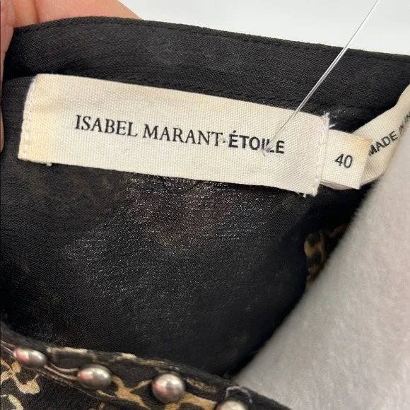 Isabel Marant Etoile Tunic / Dress with Beaded collar SZ 40 - Picture 2 of 12